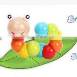 Baby Educational Wooden Inchworm, Twisting Caterpillar thumbnail-1