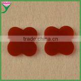 Factory Wholesale Flat Back Flower Shape Polished Raw Natural Red Agate thumbnail-1