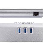 Type C USB 3.1 to 3 Port USB 3.0 With 10/100/1000 Gigabit Ethernet USB HUB thumbnail-3