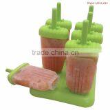 Kitchen Einstein Ice Pop Popsicle Molds, Green - Set of 6