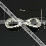 Alloy Tibetan Style Infinity Links, Platinum Color(TIBE-I009-P)
