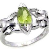 Wholesale PERIDOT Ring & .925 Sterling silver Ring Online Silver Jewelry Wholesaller