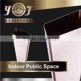 Modern Stainless Steel Hotel Lobby Metal Cheap Single Flower Vase