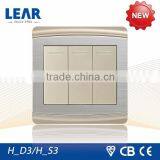 New Arrival Honor Range 3 Gang Lighting Switch