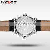 WEIDE Quartz Stainless Steel Watch Water Resistant Watch Military Business Genuine Leather Watch Strap Mens Watch thumbnail-6