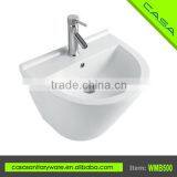 Environmental protection hotels white ceramic wall mounted bathroom sink