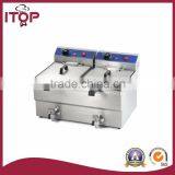 Double Tanks 22+22L Pressure Kfc Chicken Fryer for Sale