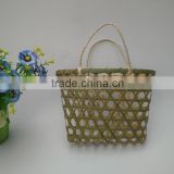 Bamboo woven mini shopping basket