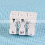 Push in Wire Easy Mounting 3 Way Auto Connector thumbnail-2