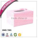 High Quality Custom Leather Tissue Box thumbnail-1