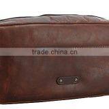 Leather Travel Toiletry Kit Bag Hotel thumbnail-3
