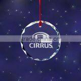 Man-made Round Crystal Pendant Ornament for Christmas Treee Decorations(R-0856)