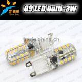 G9 Bulbs LED Lamps Silicone 3W 85-265V 64 SMD 3014 Small Size Led Bulb Warm White 2700K 180LM