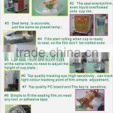 WCS-F99-AAA 110V / 220V White Fully Automatic CE Approval Bubble Tea Cup Sealing Machine thumbnail-4