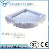 Factory Made Directly TB-T002 Corner Cheap Deep Fiberglass Acrylic Limestone Shower Tray thumbnail-1
