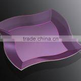 7"Disposable Dinner Plate,Plastic Irregular Square Plate thumbnail-4