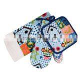 Kitchen Textile Printed Kitchen Towel Set Pot Holder Glove Wholesale China Supplier thumbnail-1