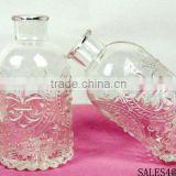 100ml colorful reed glass diffuser bottles with lid in square shape