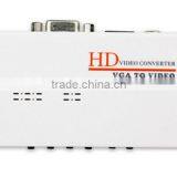 White Ultra-high Resolution HD Video Converter PC TO TV VGA TO VIDEO Converter