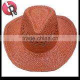 Straw Orange Cowboy Hat thumbnail-1