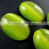 18x25mm Oval Yellow Green Synthetic Cat Eye Cabochon DIY Supplies for Earrings,rings,pendant Charm Findings 4120062 thumbnail-3
