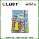 Pvc Transparent Book Cover With Eyelets Fixed Elastic Closure