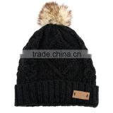 Wholesale pom beanie with long string