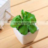 Mini Potted Artificial Flowers Plants Office Home Decration With Pot
