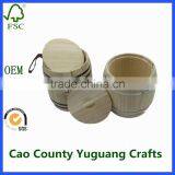 Small Coffee Barrel Wooden Barrel With Lids for Sale thumbnail-3