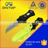 420 Stainless Steel Serrated Point BC Yellow Diving Knifes Survival Knife
