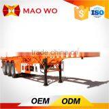 2017 20 ft 3 Axle Bare Frame Skeleton Container Semi Trailer thumbnail-1