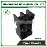 FS-012B 35mm Din Rail Mounted 600V 10A 2 Pole Midget Fuse Base thumbnail-5