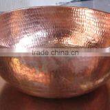 Wholesale Copper Hammered Manicure Shiny Polish Bowls for Spas & Saloon thumbnail-1