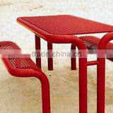 Antique Garden Backyard Furniture, Metal Top Dining Table thumbnail-2