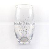 High Quality Wine Glass Set With Gold Decal thumbnail-3