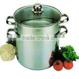 2014 Large Stainless Steel Steamer Pot thumbnail-1
