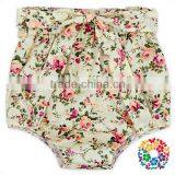 Cute Girls Summer Bowknot Cotton Floral High Waist Cotton Bloomers For Kids thumbnail-5