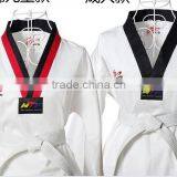 OEM Red Black V Neck 100% Cotton Taekwondo Uniform All Sizes thumbnail-1