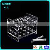 Pop Acrylic Glass Cup Rack Lucite Bullet Cup Displays Gold Acrylic Holder Bullets Cup Stand thumbnail-5