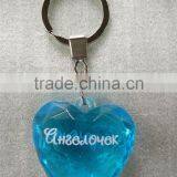 2017 New Style Acrylic Hanging Decoration Heart Shape Diamond Key Ring thumbnail-2