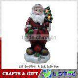 Resin Christmas Santa Claus Figurines for Christmas Ornaments thumbnail-1