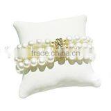 7-8mm Three Rows Freshwater Pearls Bracelet Design Price thumbnail-1