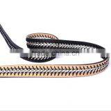 Wholesale Fashion Chain Decorated Sex Women Lady Thin PU Waist Belt thumbnail-2