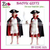 Halloween Costume Black Death Large Cloak Hooded Long Black Devil Cloak thumbnail-3