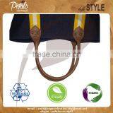 Cheap Fashion Recyled Canvas Cotton Shopping Bag With Inside Polyester Lining thumbnail-4