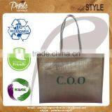 Fast Delivery Time Promotional Natural Jute Bags With Cotton Handle thumbnail-3