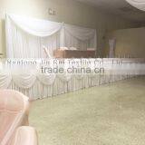 3m ,4m , 5m , 6m ,7.5m Length X75cm Height Shiny Beautiful Ice Silk With Swag Table Skirt thumbnail-1