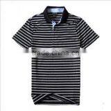 Men Formal Yarn-dyed Polo Shirts , Custom Man Polo Shirts Stripe thumbnail-1
