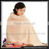 CX-B-P-41B Factory Price Cashmere Shawl Fur Trim Cape thumbnail-3