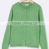 High Quality Girl's Mint Green 100% Cotton Essential Cardigan (BKNB23) thumbnail-1